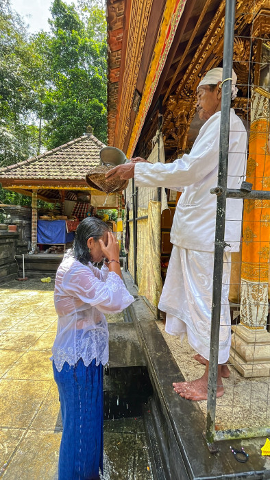 Water Healing Ceremony at Temple